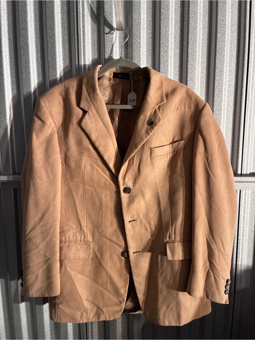 Andrew Fezza Faux Suede Sports Jacket